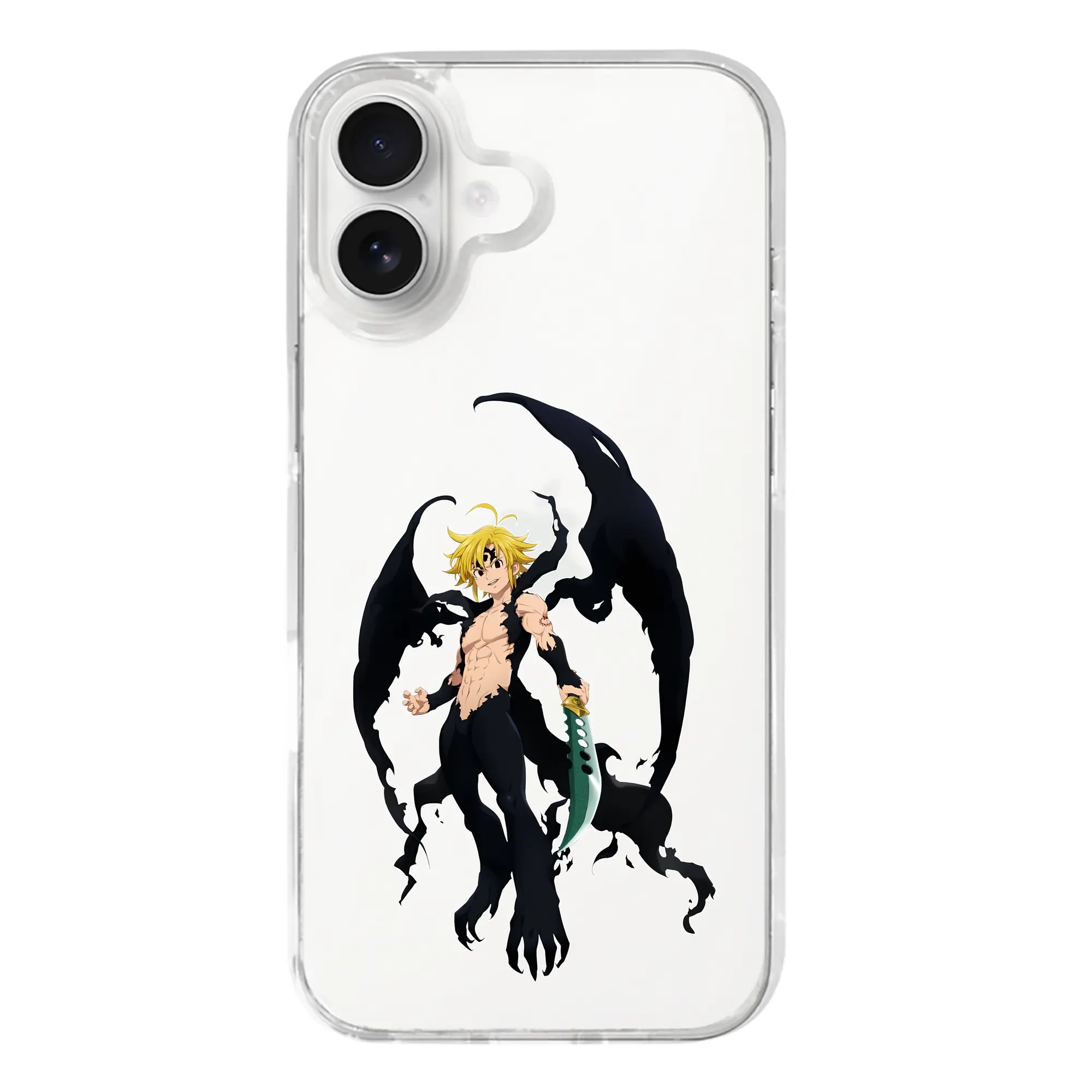 七つの大罪 グッズ メリオダス - iPhone 17シリーズ 透明スマホケース – 薄型・耐衝撃・精密フィット保護カバー